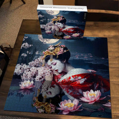 Moonlit Blossom Tranquility Jigsaw Puzzle 1000 Pieces