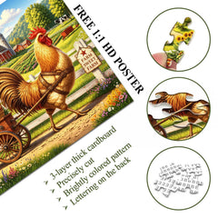 Farm Rooster Jigsaw Puzzle 1000 Pieces