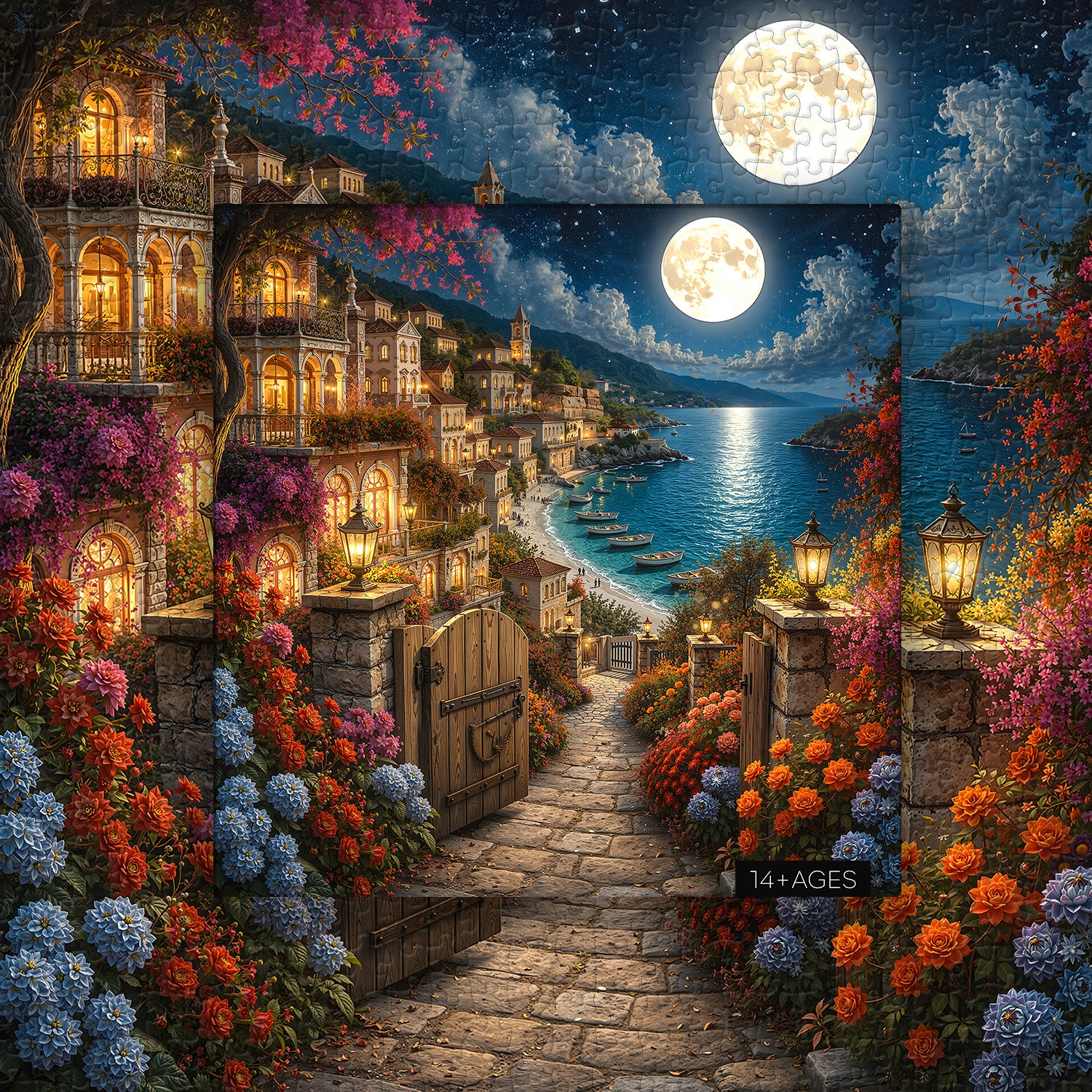 Moonlit Cove Jigsaw Puzzle 1000 Pieces