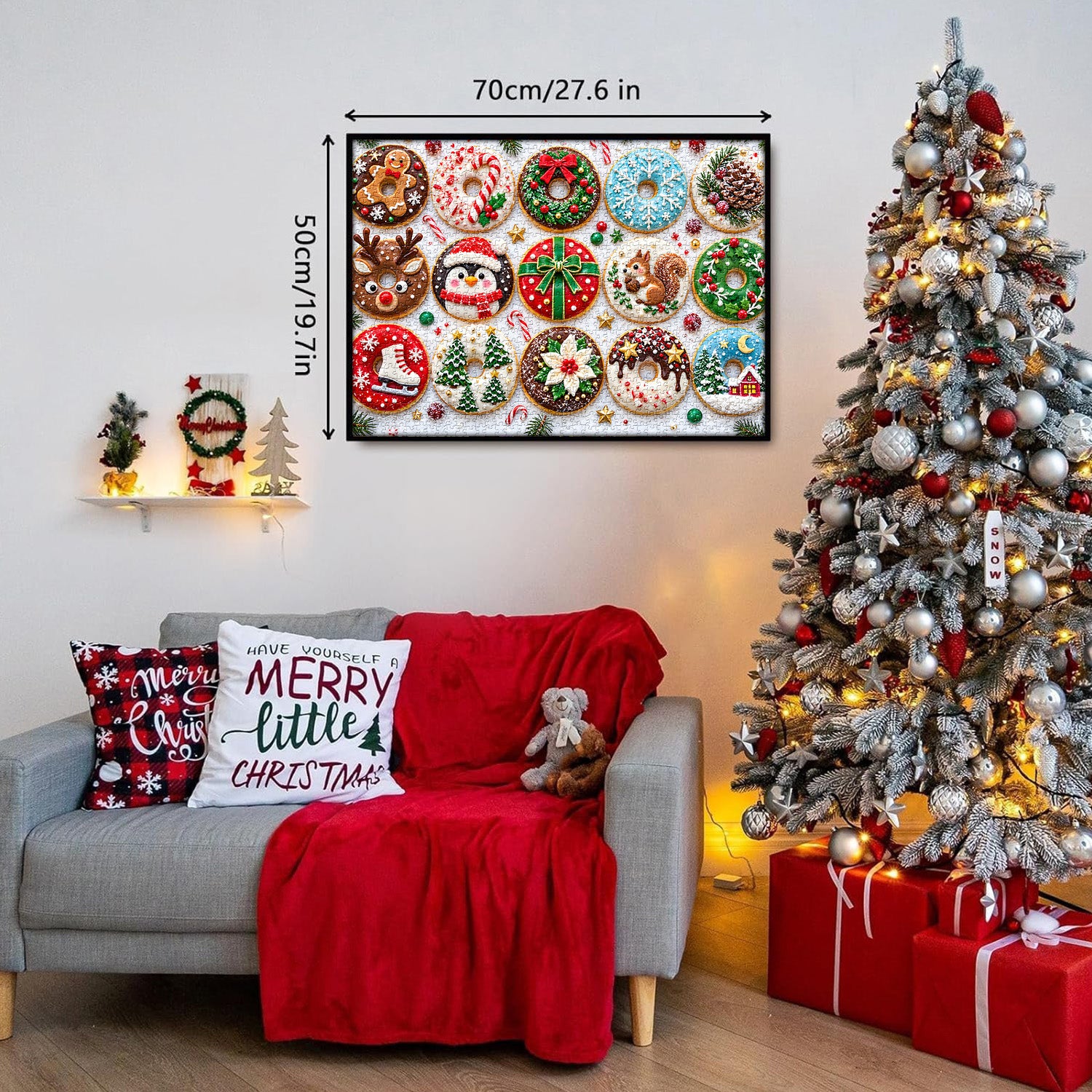 Christmas Donut Feast Jigsaw Puzzle 1000 Pieces