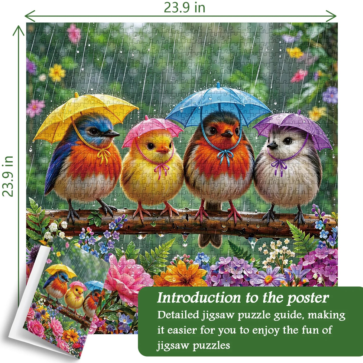 Puzzle Rainy Birds 1000 pezzi