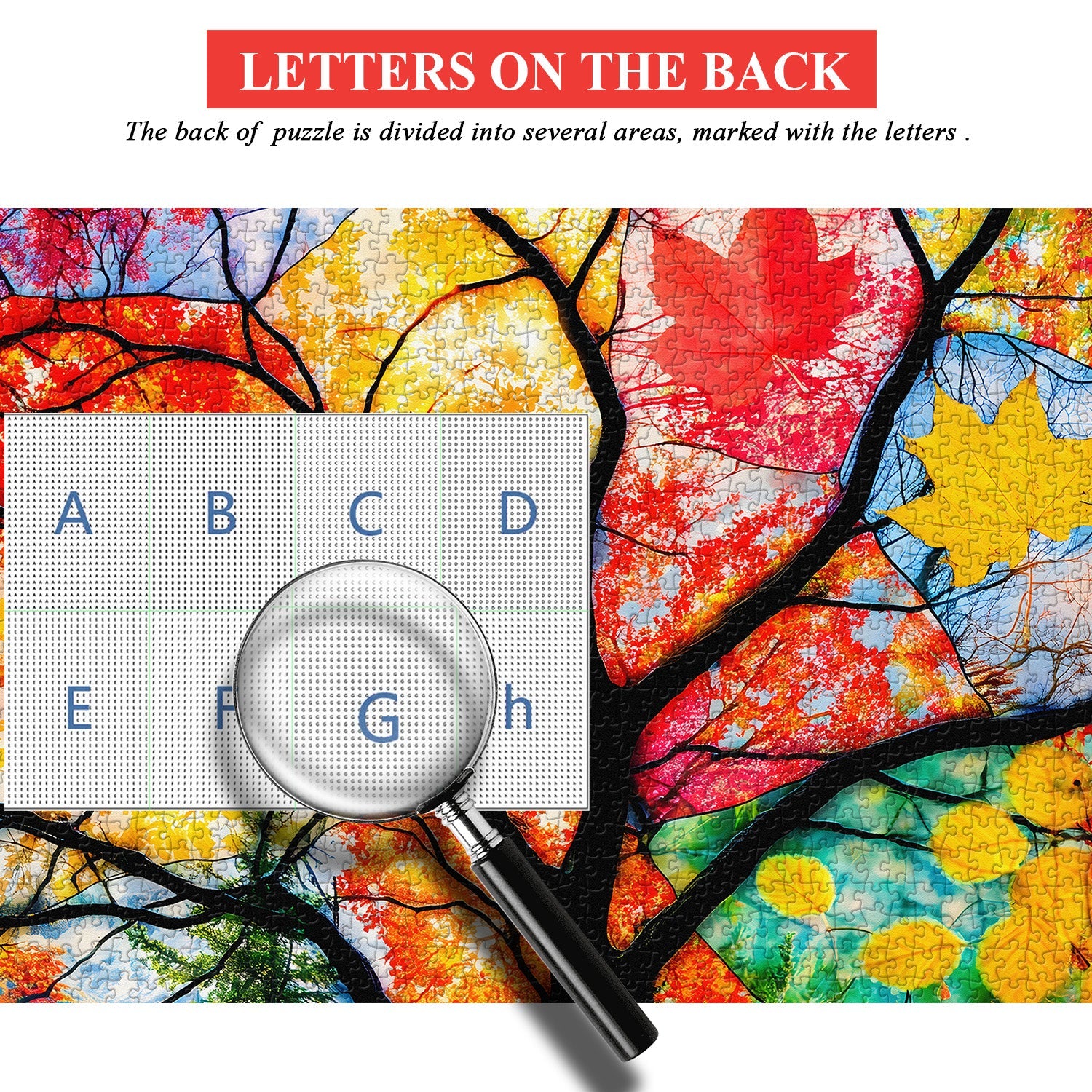 Puzzle Collage de feuilles d'automne 1000 pièces