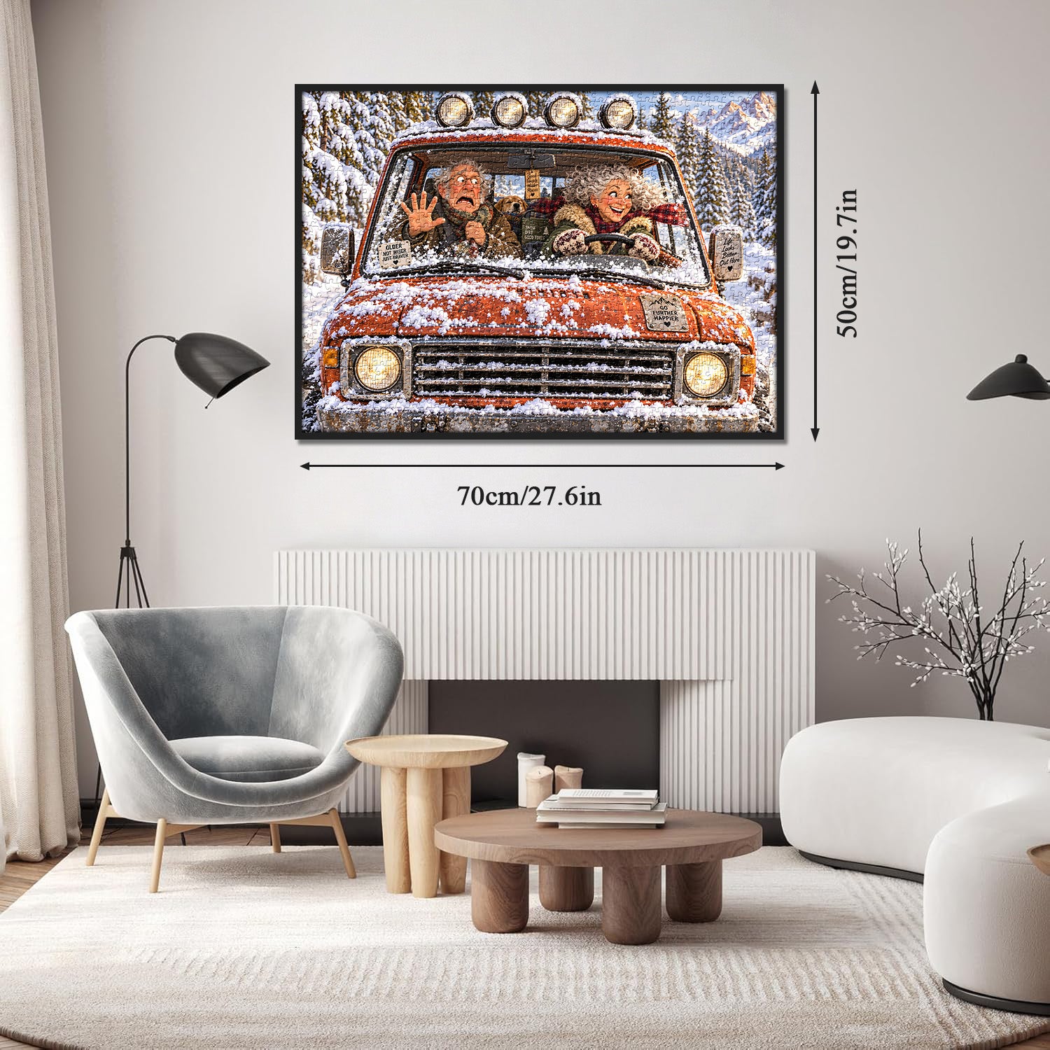 Crazy Winter Drive Jigsaw Puzzle 1000 Pieces