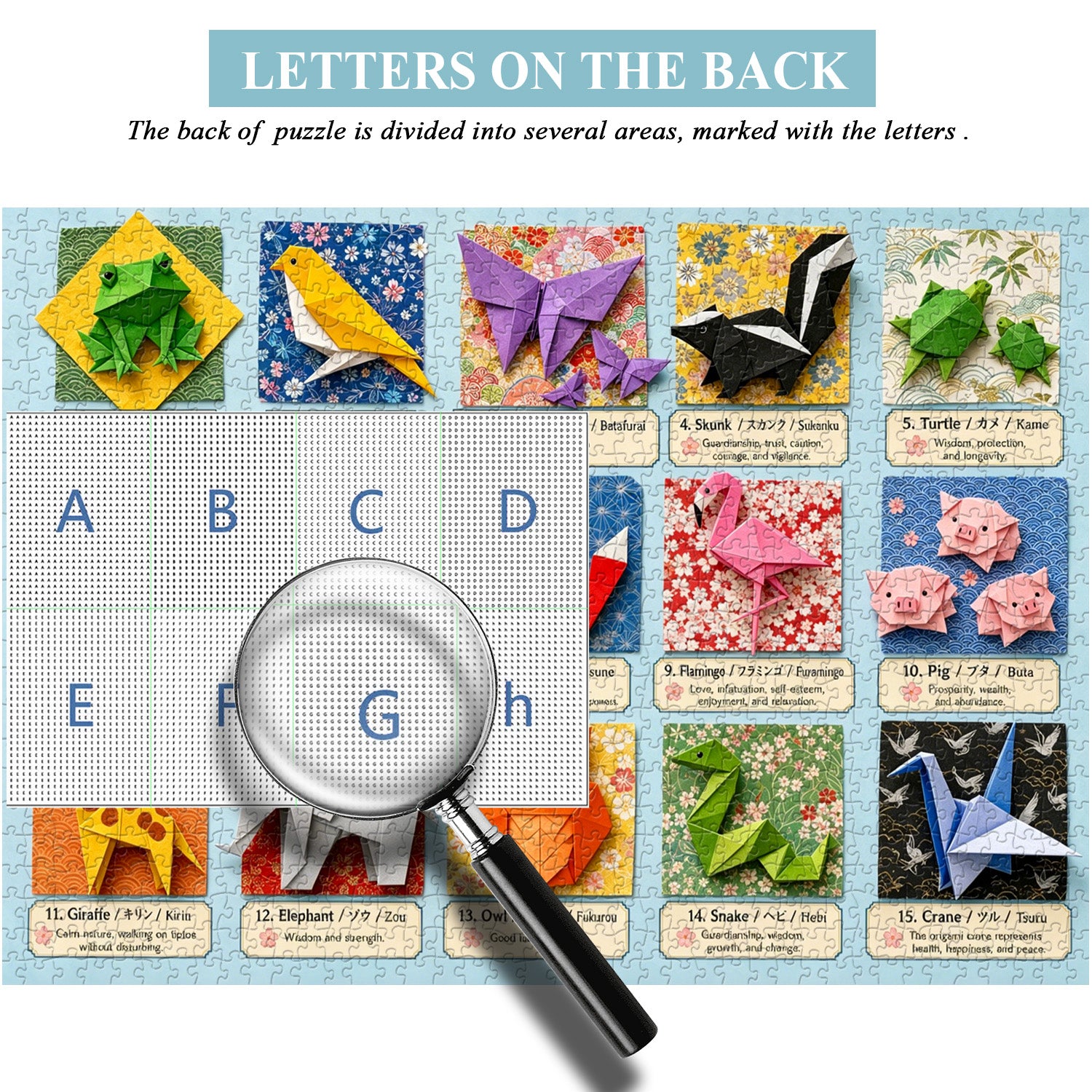 Origami Animal Blessings Puzzle 1000 Teile