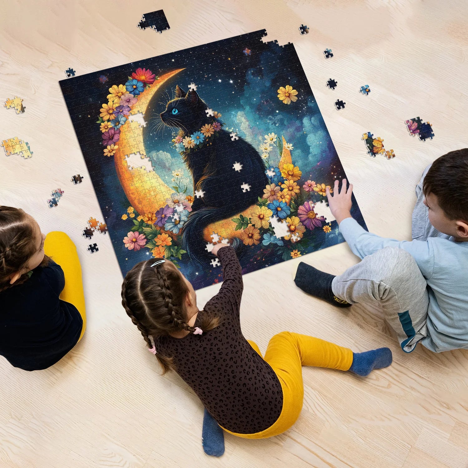 Moonlight & Whiskers Puzzles 1000 pièces