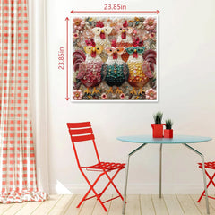 Fancy Roosters Jigsaw Puzzle 1000 Pieces