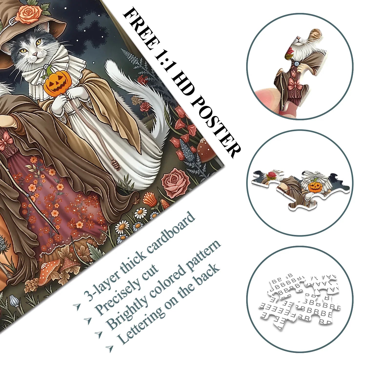 Mystic Cat Hexenpuzzle 1000 Stücke