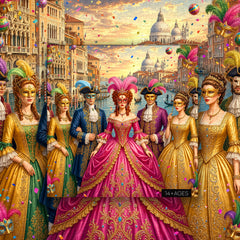 Venice Carnival Masquerade Gala Jigsaw Puzzle 1000 Pieces