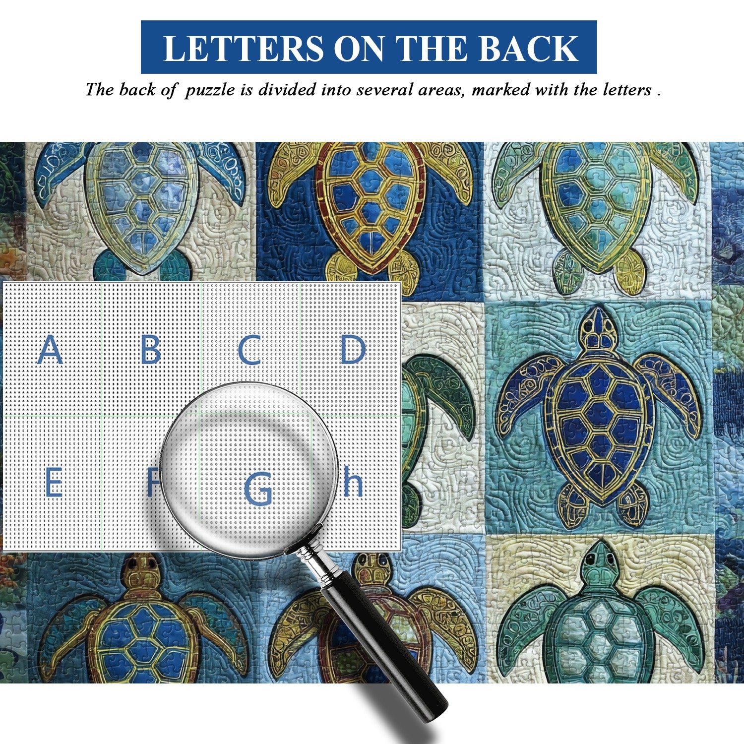 Fabric Turtle Jigsaw Puzzle 1000 Pieces