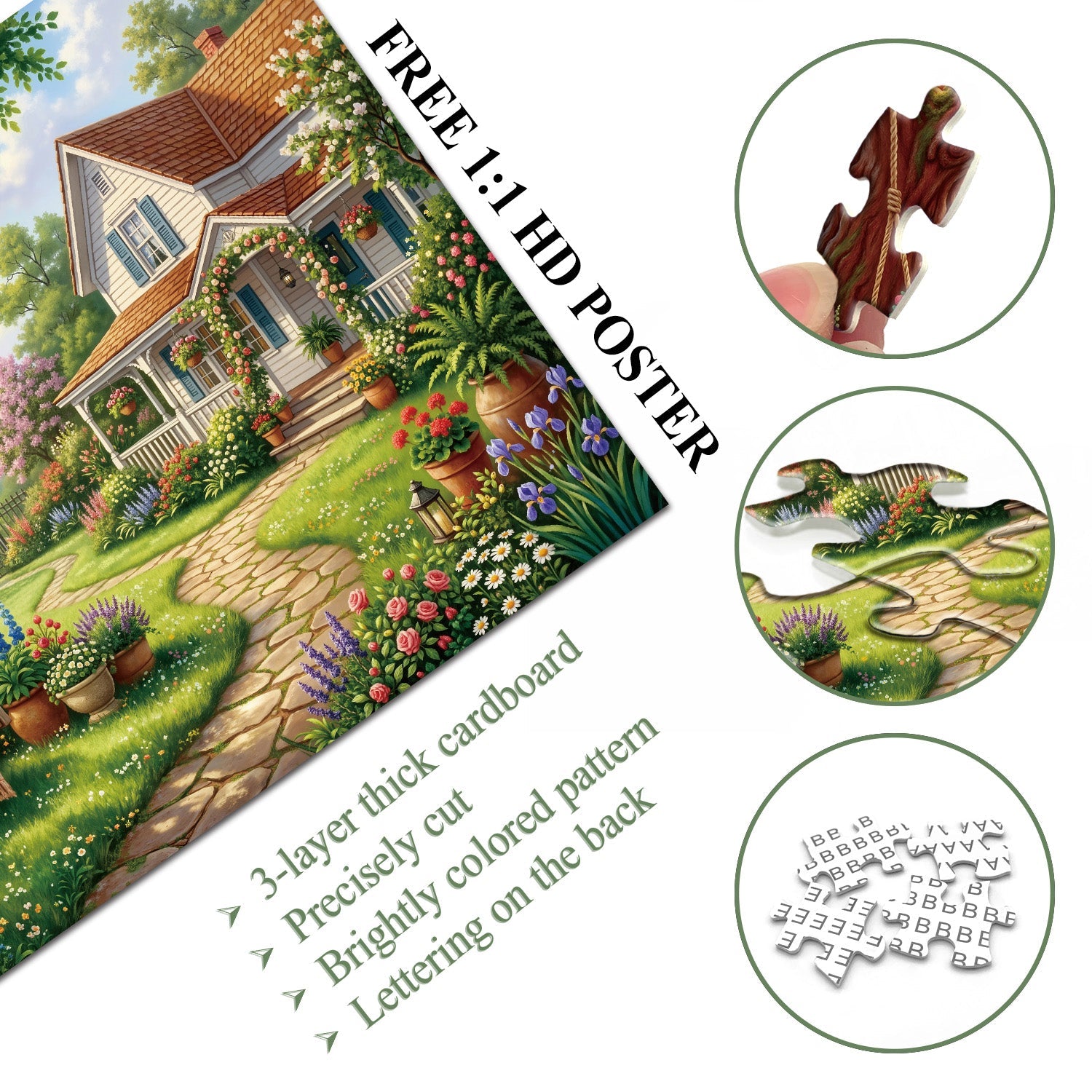 Sunny Swing Garden Puzzle 1000 Teile