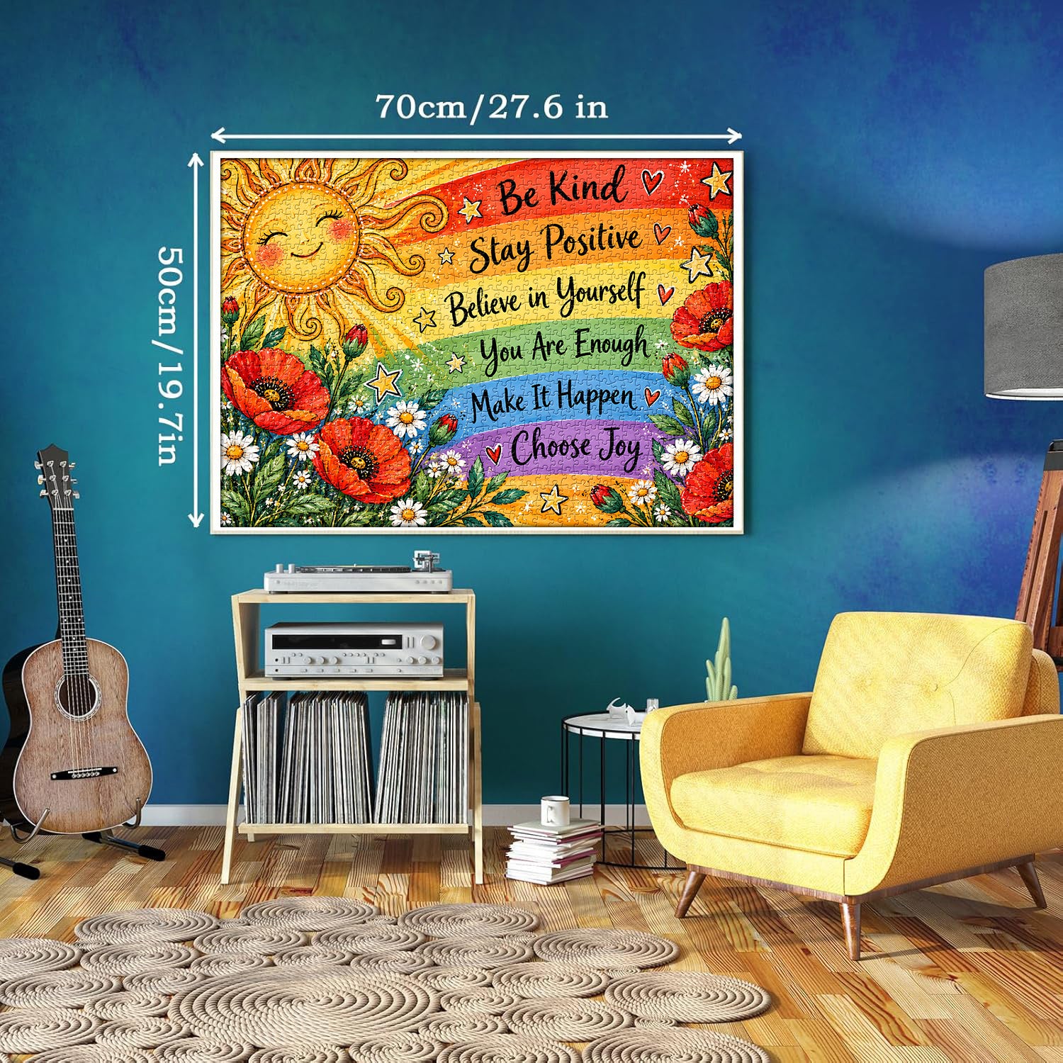 Rainbow Affirmations Jigsaw Puzzle 1000 Pieces