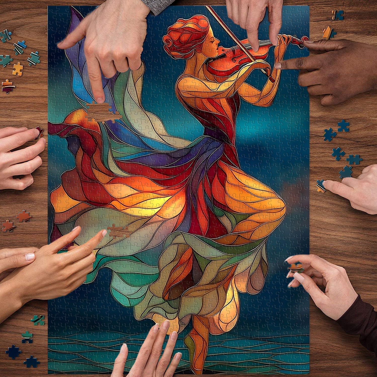 Violin Goddess Jigsaw Puzzle 1000 Pieces