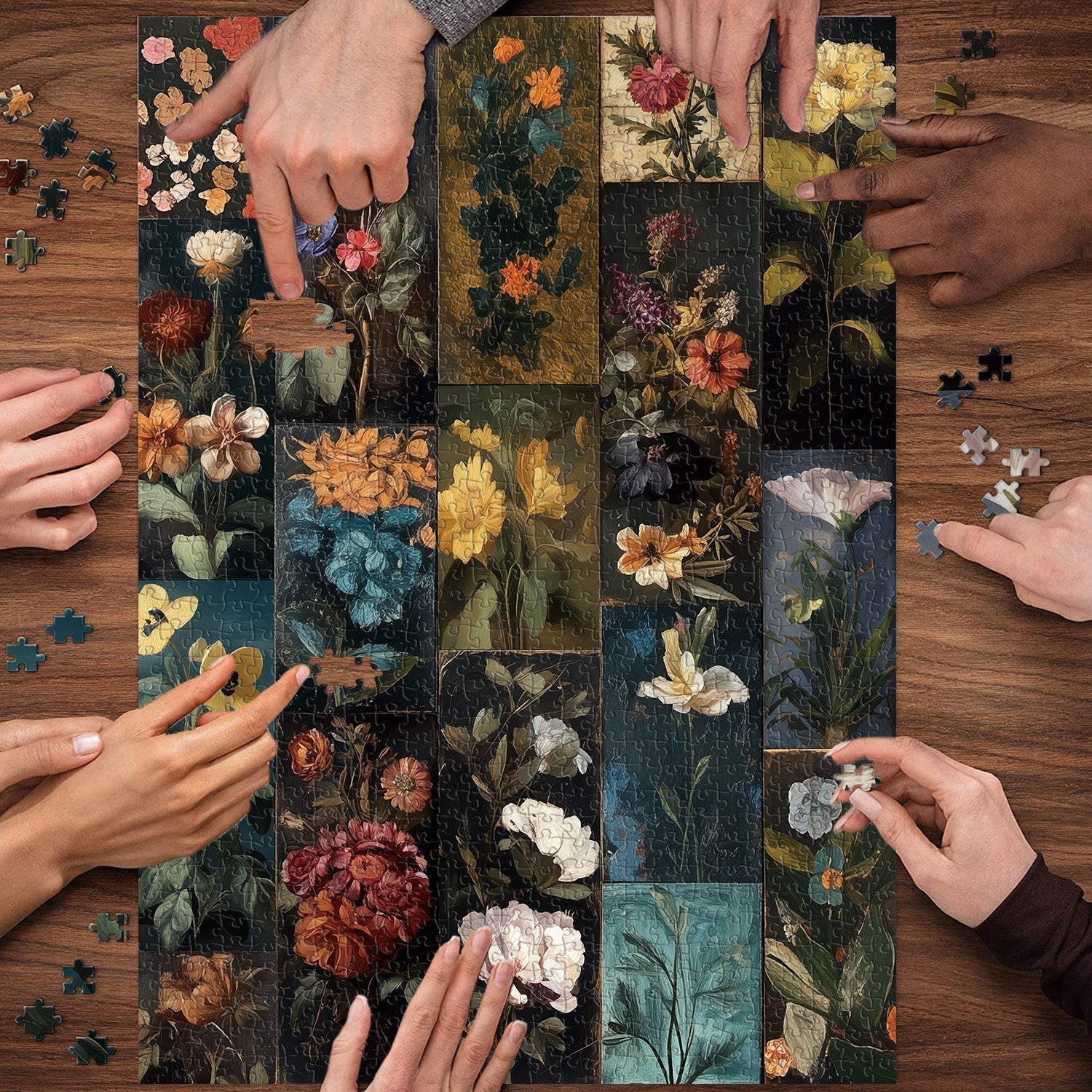 Floral Cabinet Jigsaw Puzzle 1000 Pieces