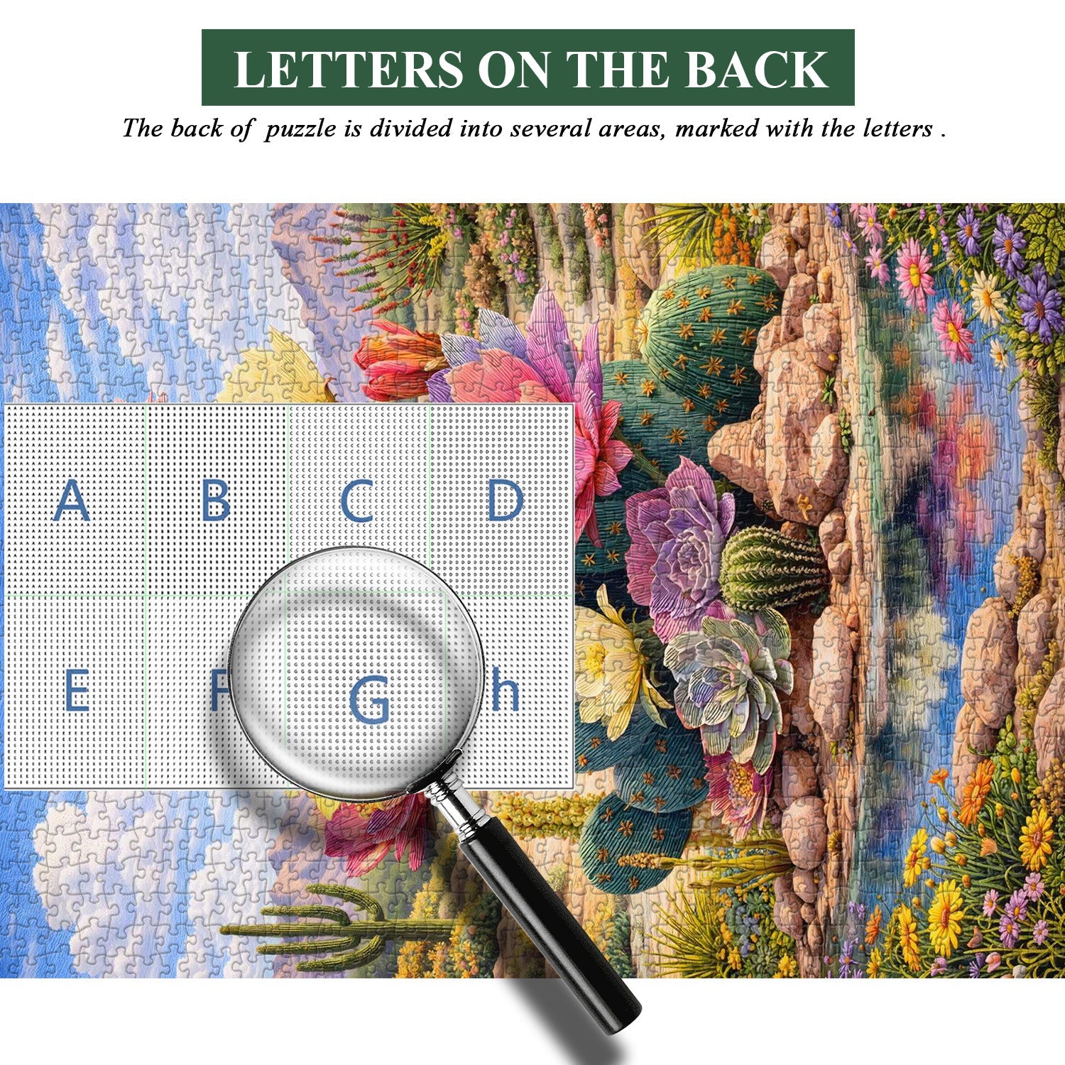 Puzzle „Blühender Kaktus“, 1000 Teile