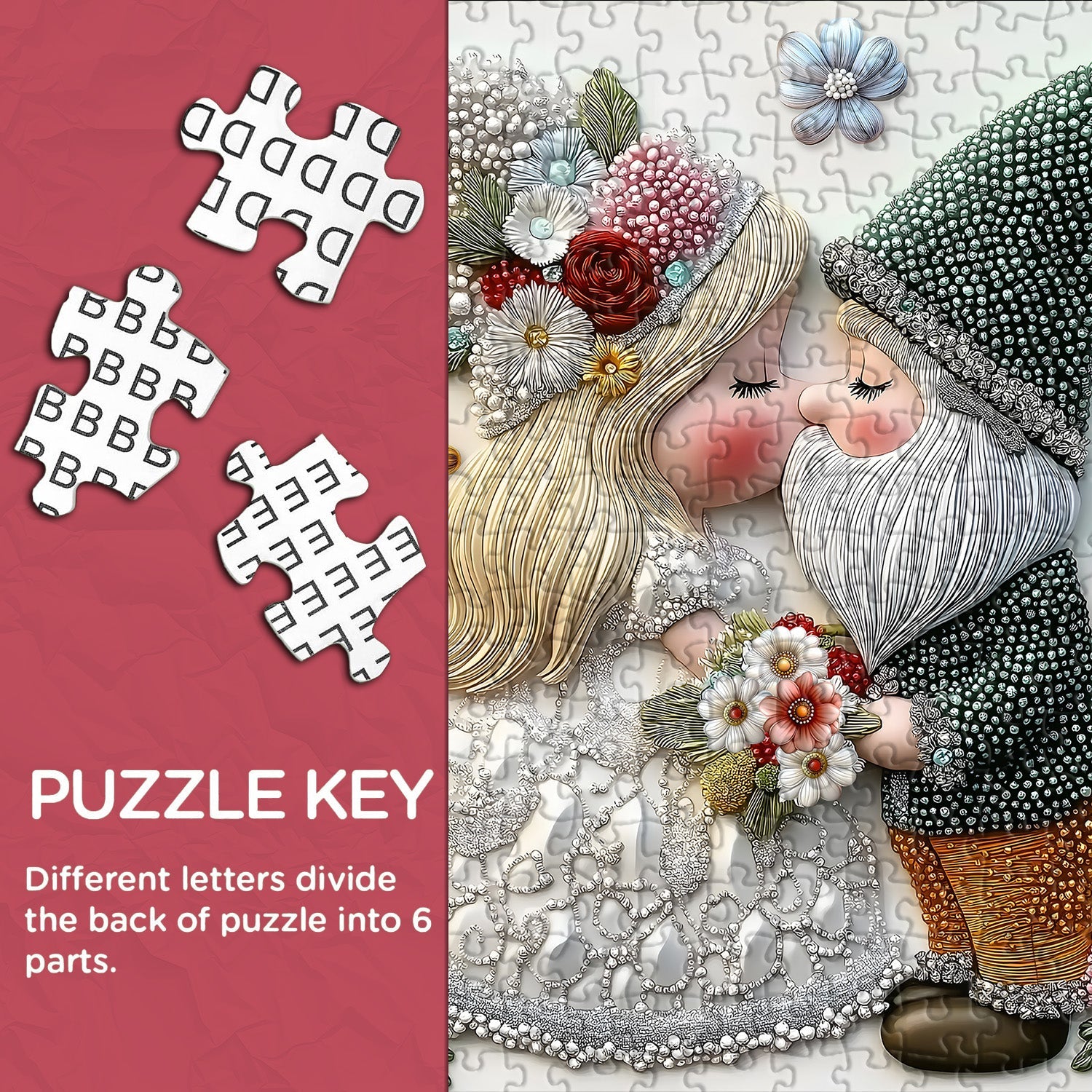 Puzzle Gnomi Innamorati 1000 Pezzi