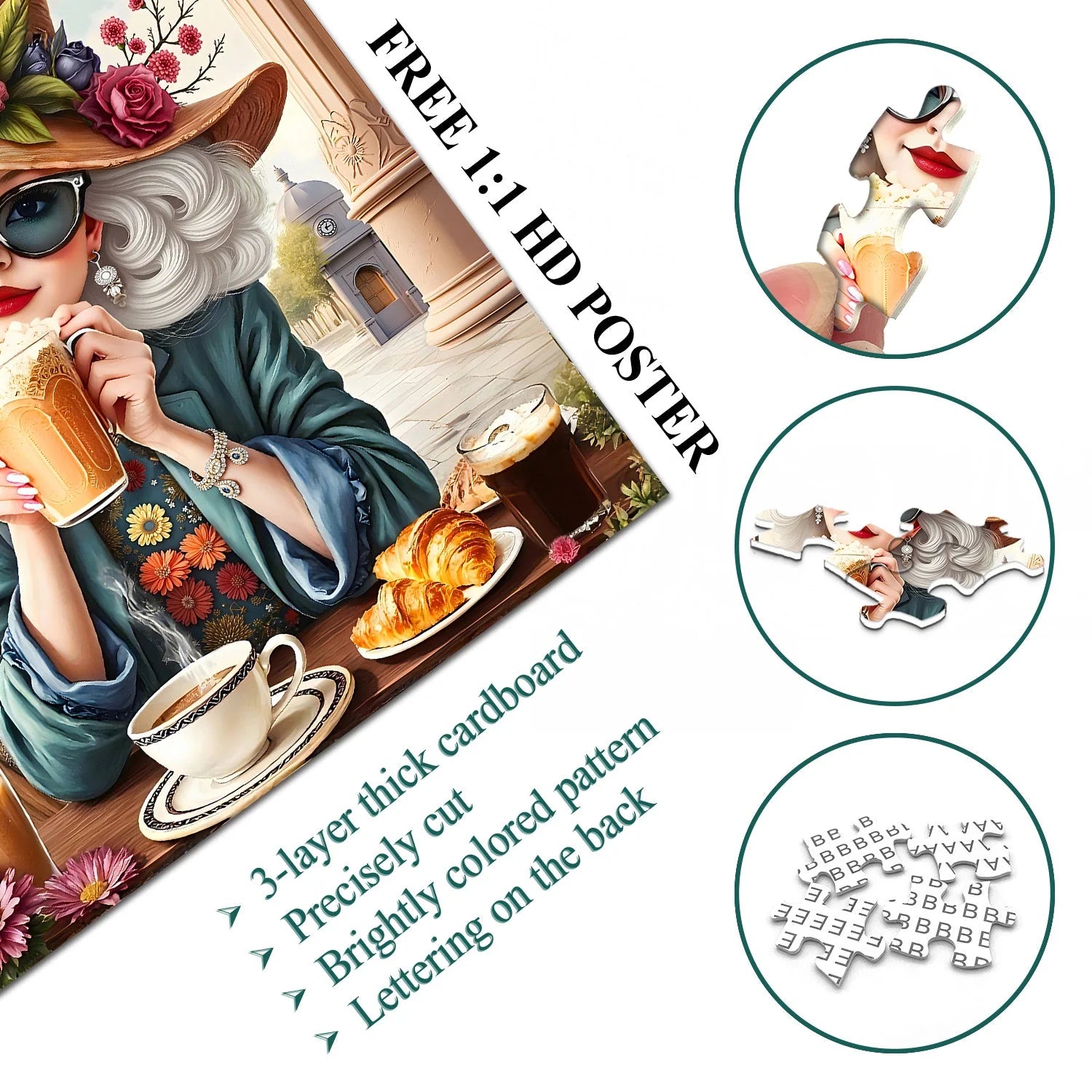 Elegant Afternoon Tea Jigsaw Puzzle 1000 Pieces