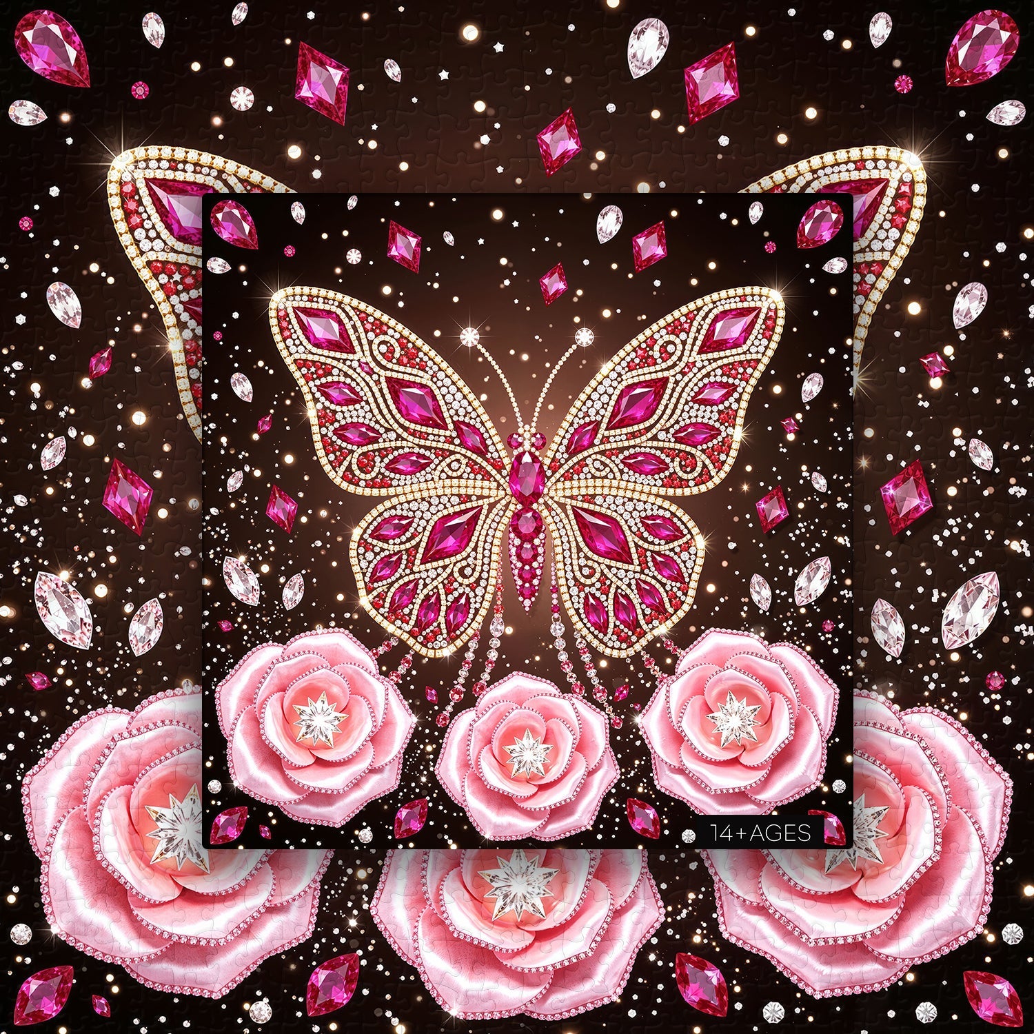 Brilliant Crystal Butterfly Jigsaw Puzzle 1000 Pieces