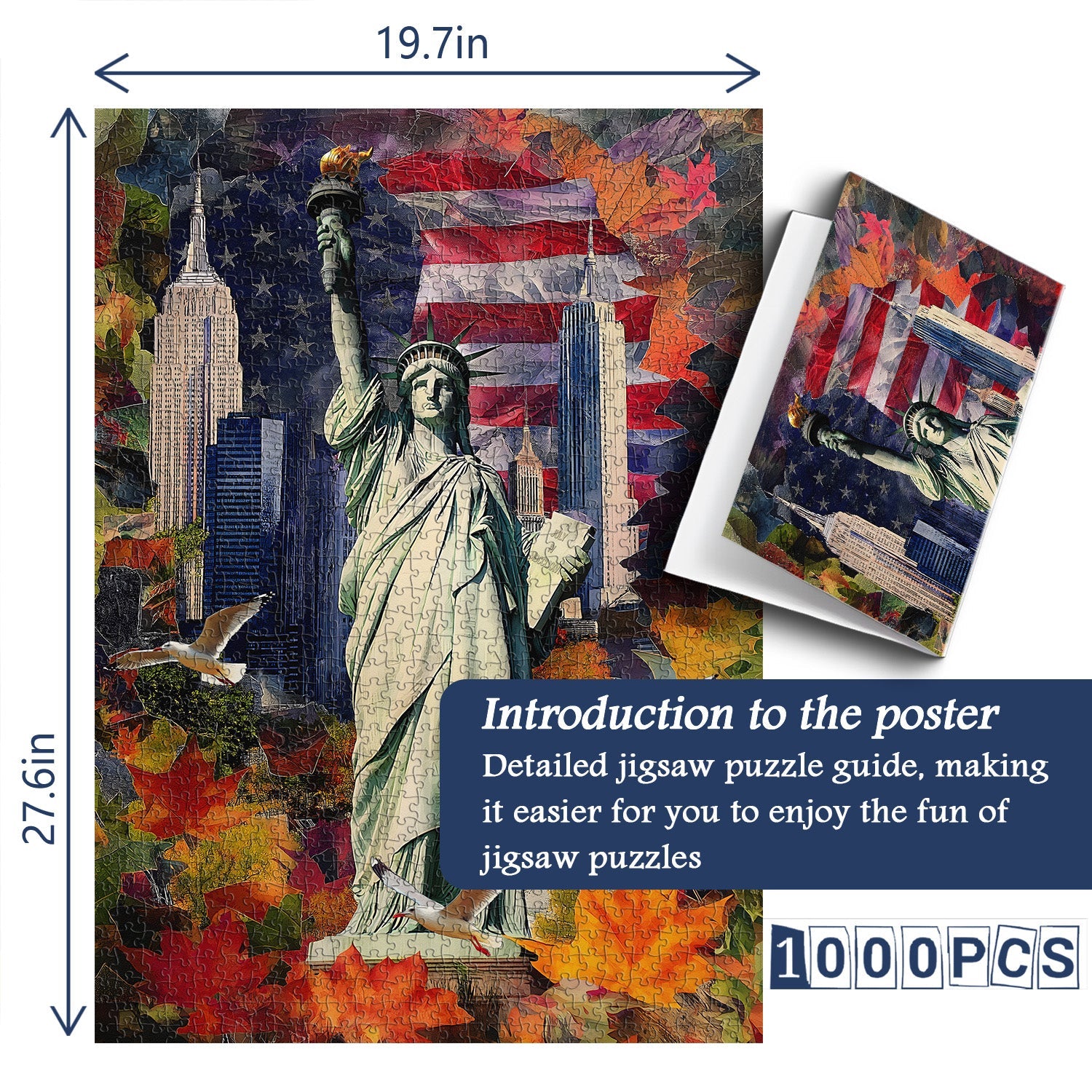 Puzzle Liberty Collage 1000 pezzi