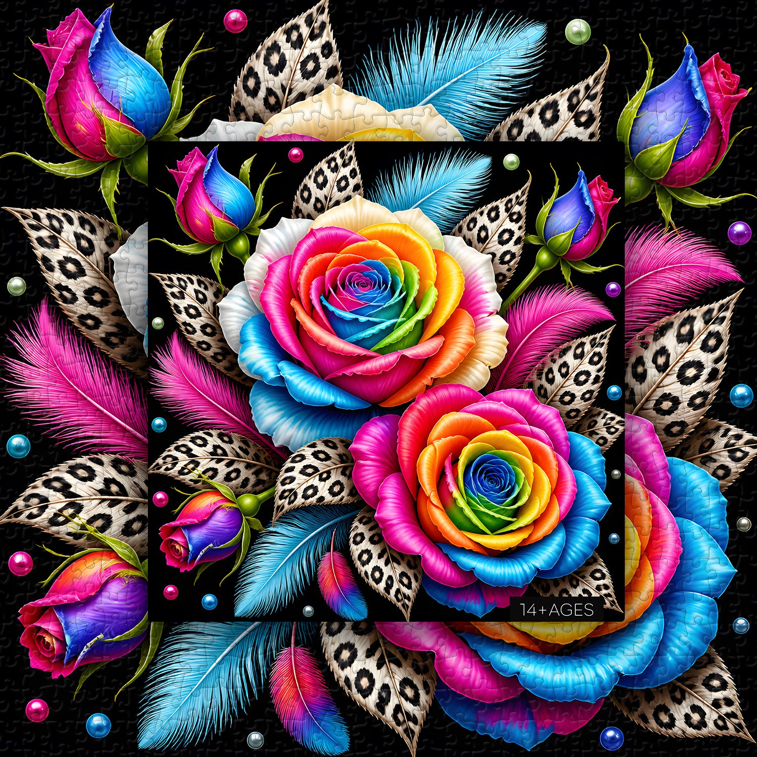Neon Bloom Jigsaw Puzzle 1000 Pieces