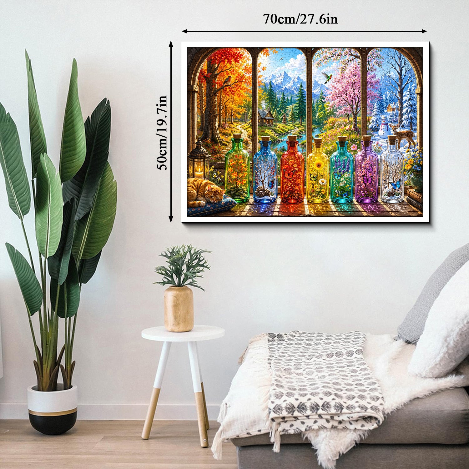 Seasons on the Sill Jigsaw Puzzle 1000 Pieces