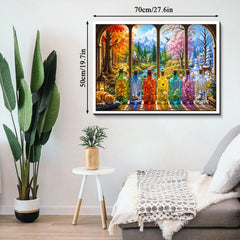 Seasons on the Sill Jigsaw Puzzle 1000 Pieces