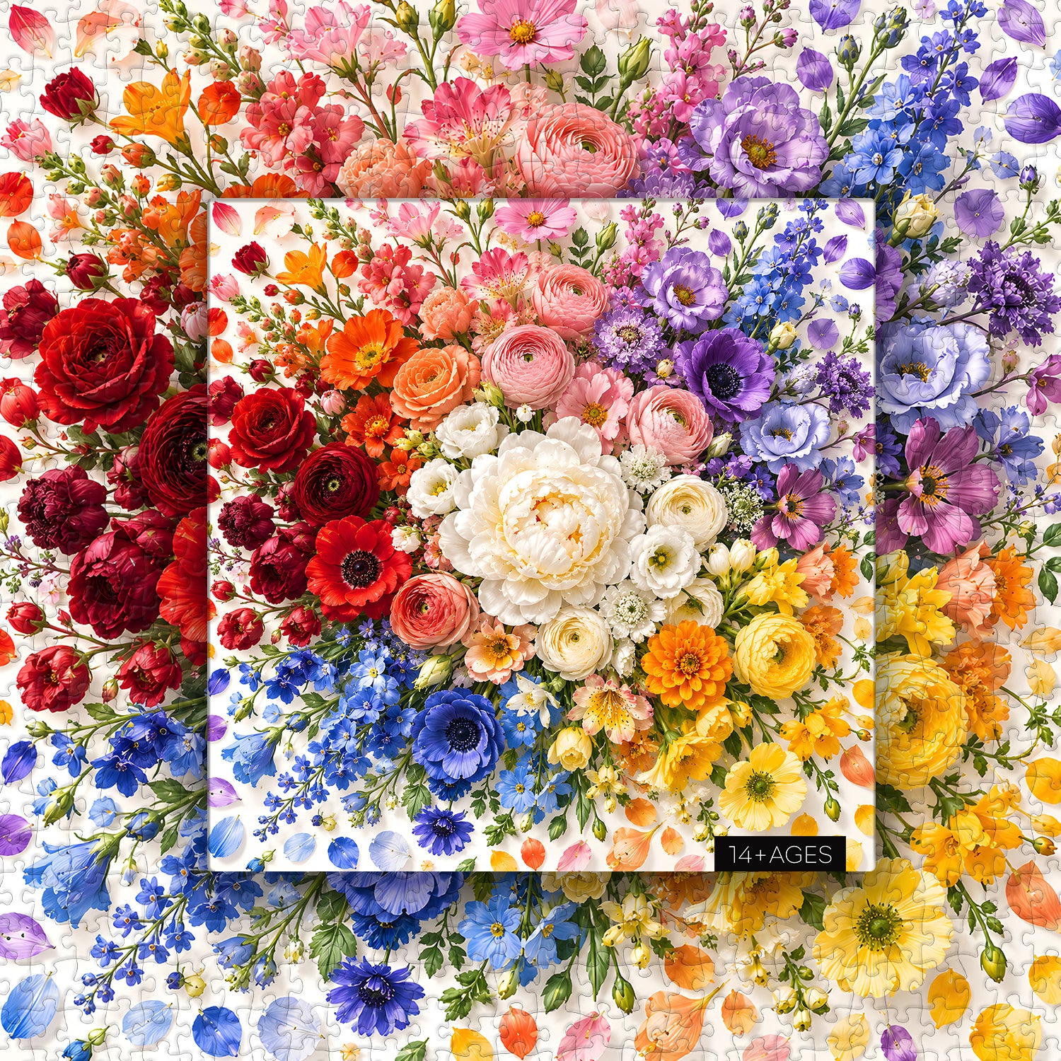 Clustered Blooms Jigsaw Puzzle 1000 Pieces