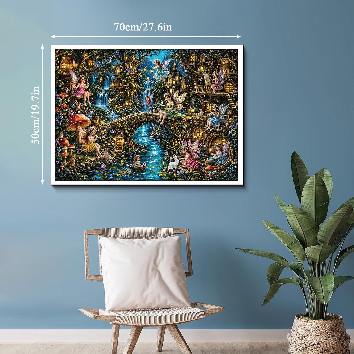 Fairy Village Jigsaw Puzzle 1000 Pieces