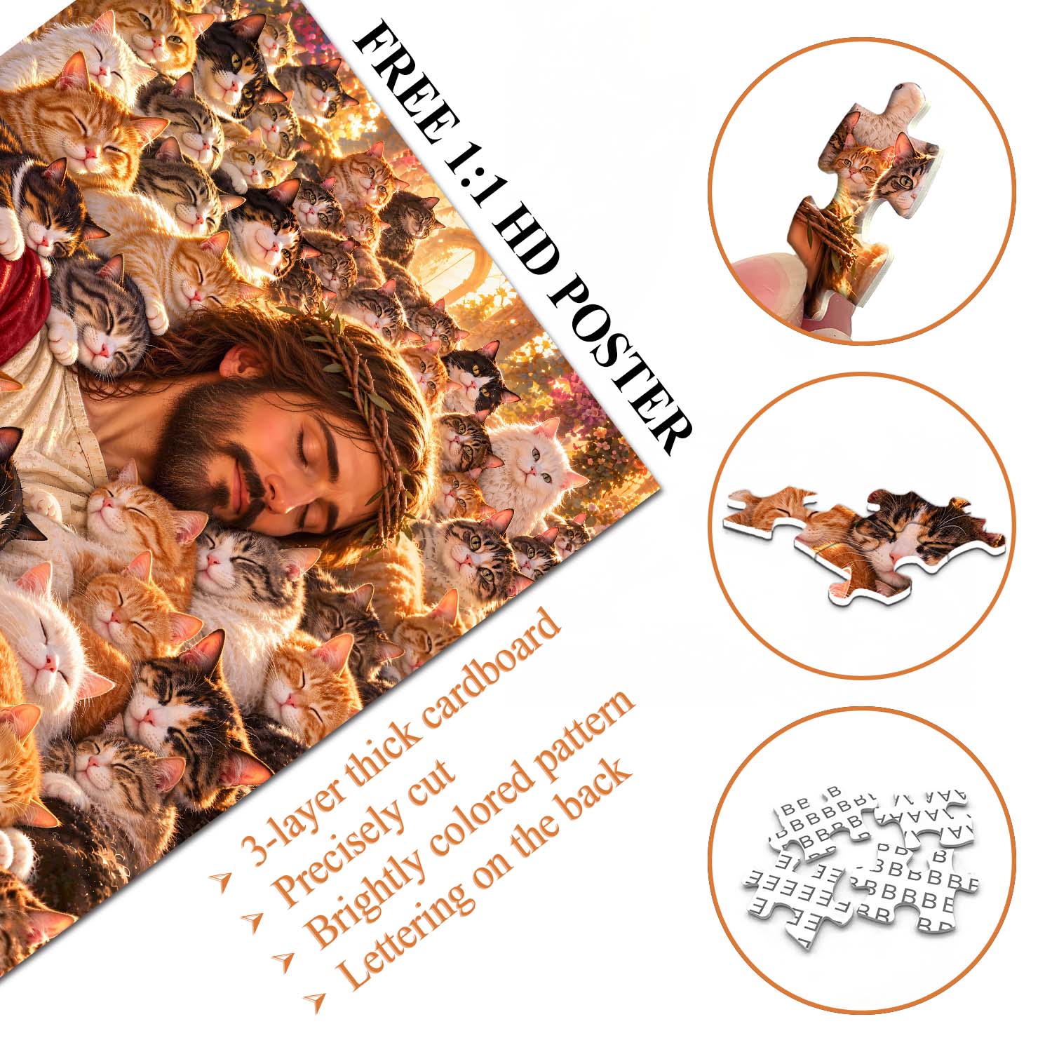 Puzzle Sacred Purrs 1000 pièces