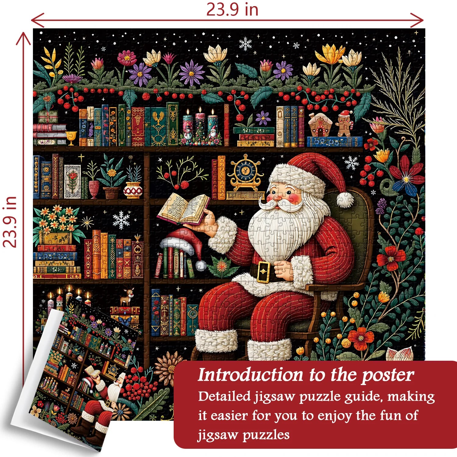 Il giardino di Babbo Natale legge puzzle puzzle 1000 pezzi