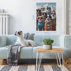 Équipe de ski dog puzzle 1000 pièces