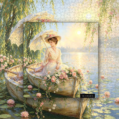 Spring Blossom Boat Jigsaw Puzzle 1000 Pieces