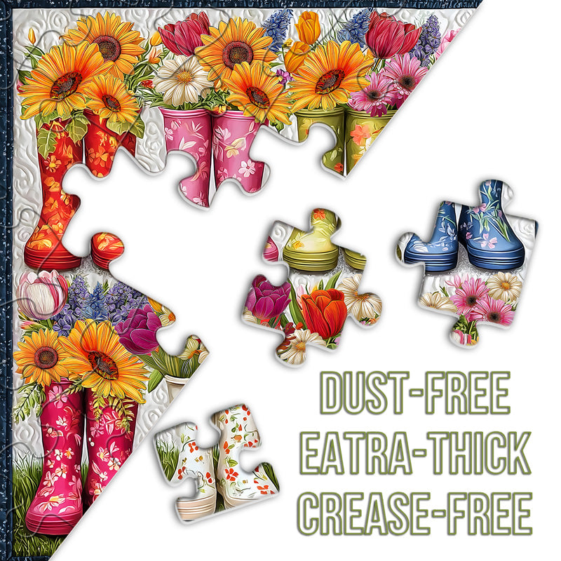 Boots de fleurs puzzle 1000 pièces