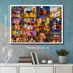 Halloween Puppy Parade Jigsaw Puzzle 1000 Pieces