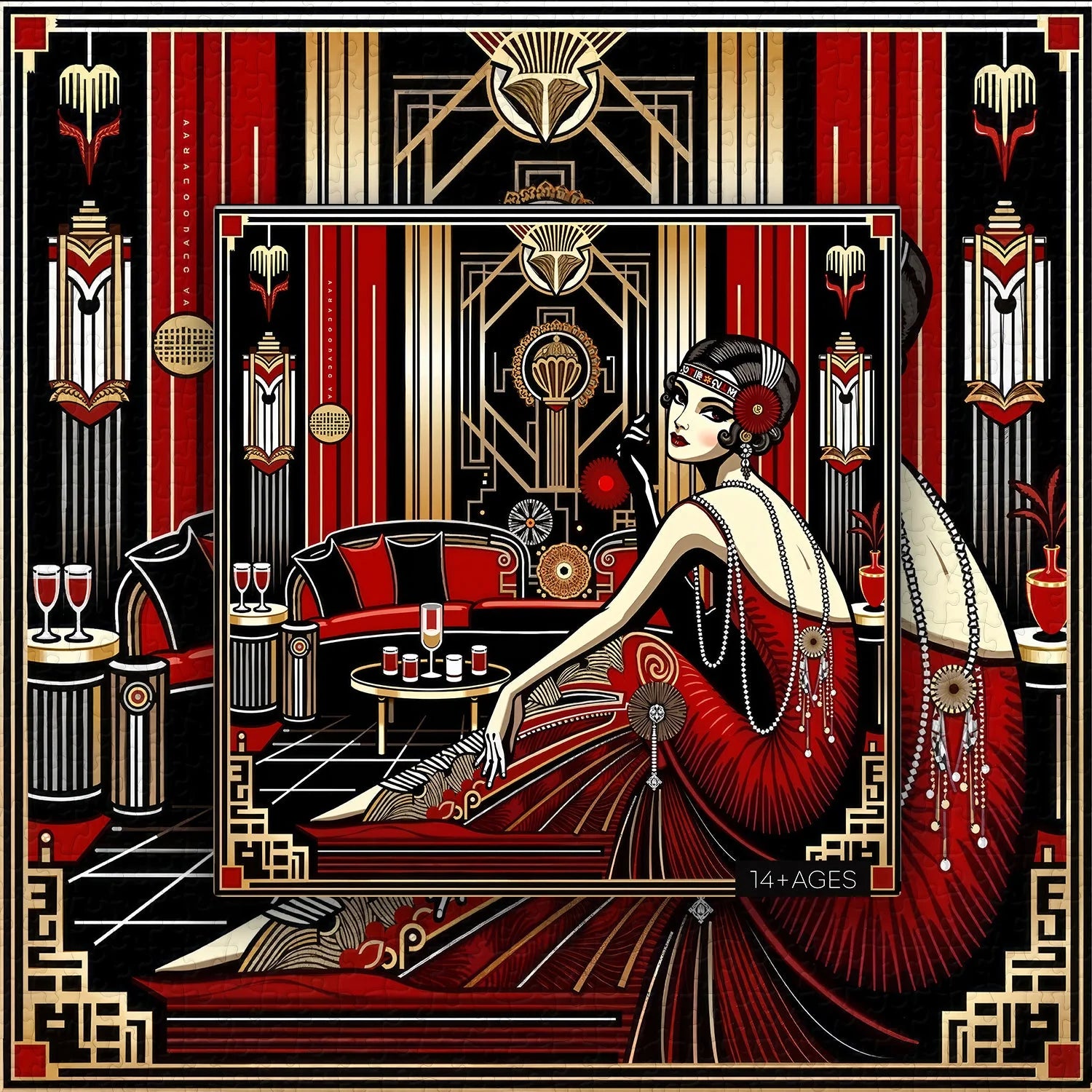 Puzzle dell'eleganza dell'età del jazz, 1000 pezzi