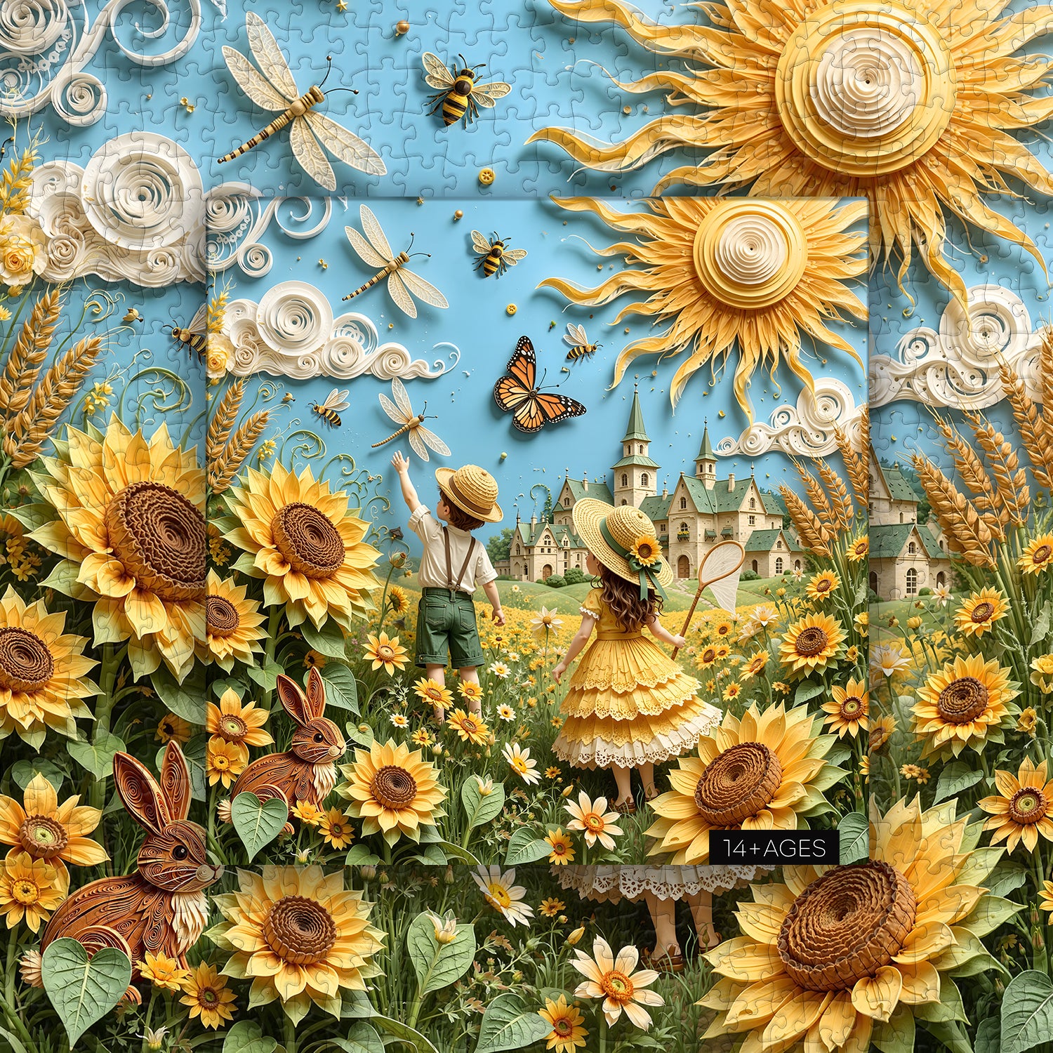 Summer Paper Meadow Jigsaw Puzzle 1000 Pieces