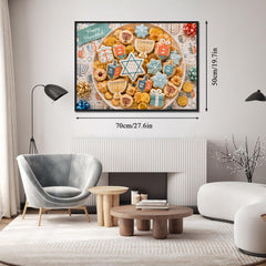 Hanukkah Cookie Feast Jigsaw Puzzle 1000 Pieces