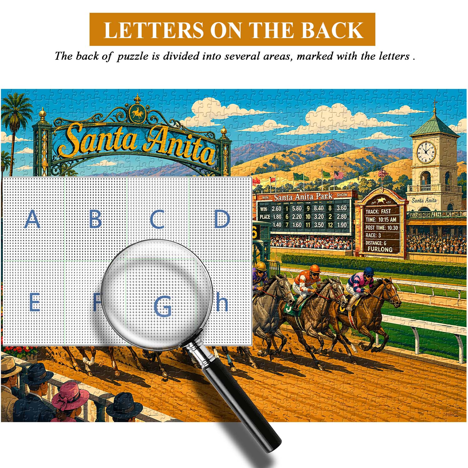 Puzzle Galop doré 1000 pièces