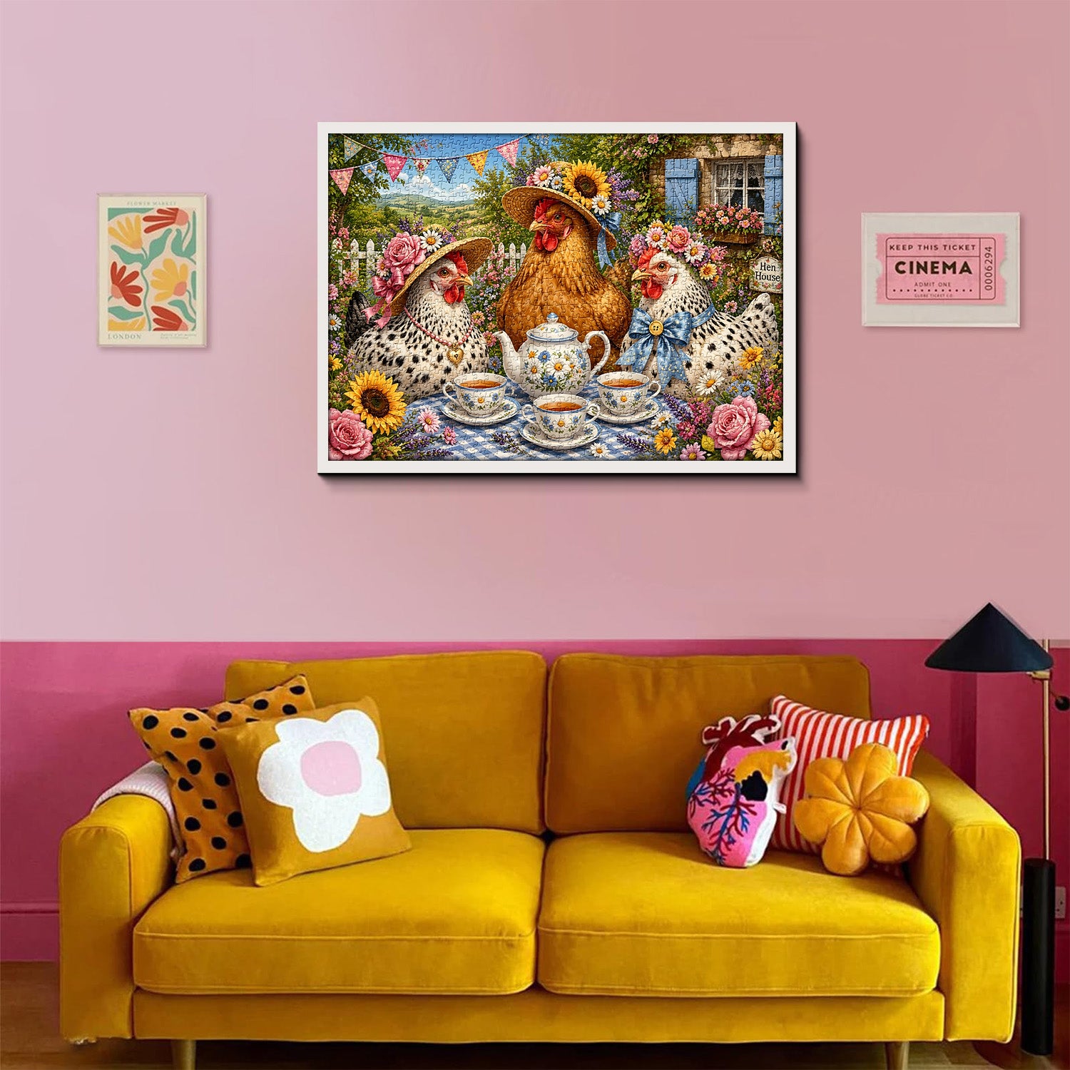 Hen Tea Party Jigsaw Puzzle 1000 Pieces