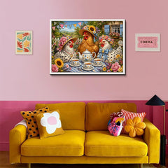 Hen Tea Party Jigsaw Puzzle 1000 Pieces