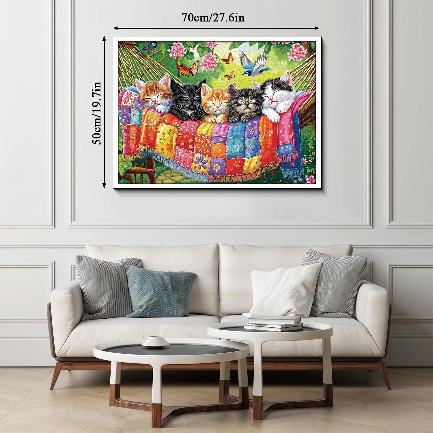 I gatti dormono in primavera Puzzle da 1000 pezzi