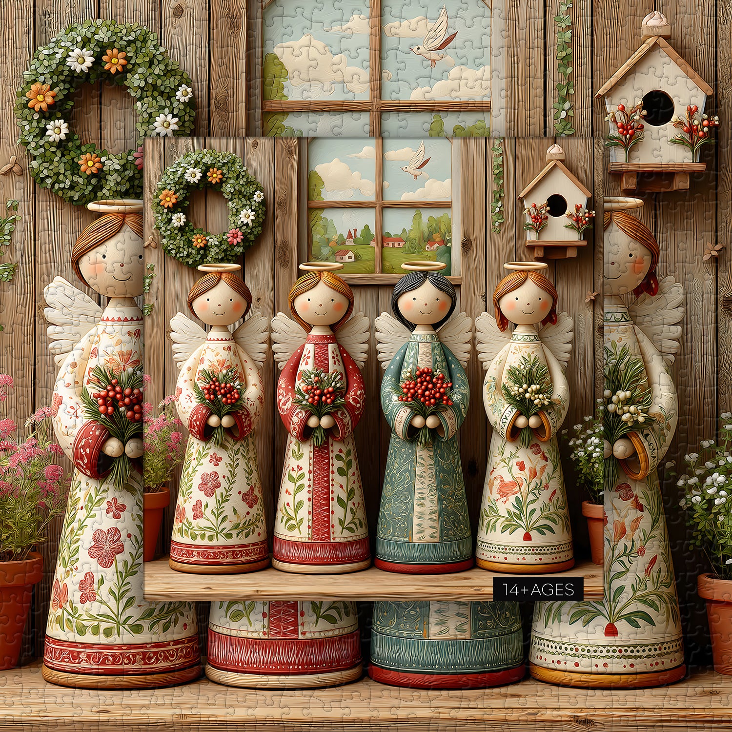 Floral Angels Jigsaw Puzzle 1000 Pieces