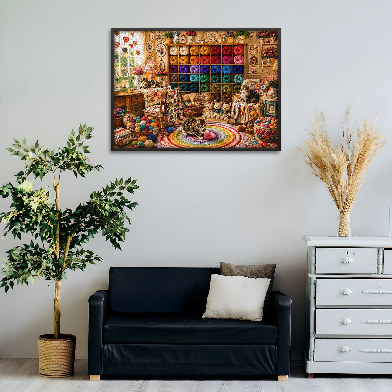Yarn & Cats Haven Jigsaw Puzzle 1000 Pieces