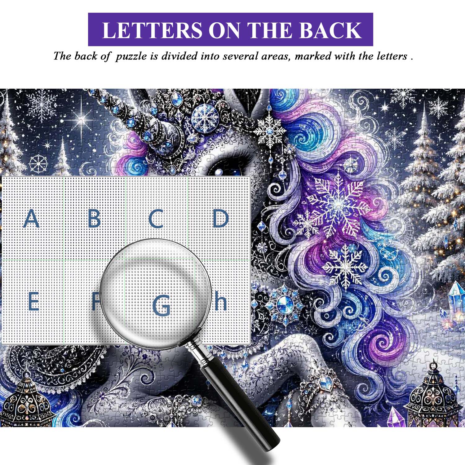 Starry Frost Unicorn Jigsaw Puzzle 1000 Pieces