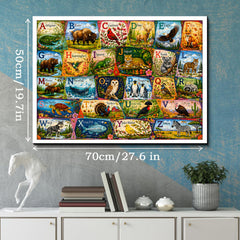 Alphabet Menagerie Jigsaw Puzzle 1000 Pieces