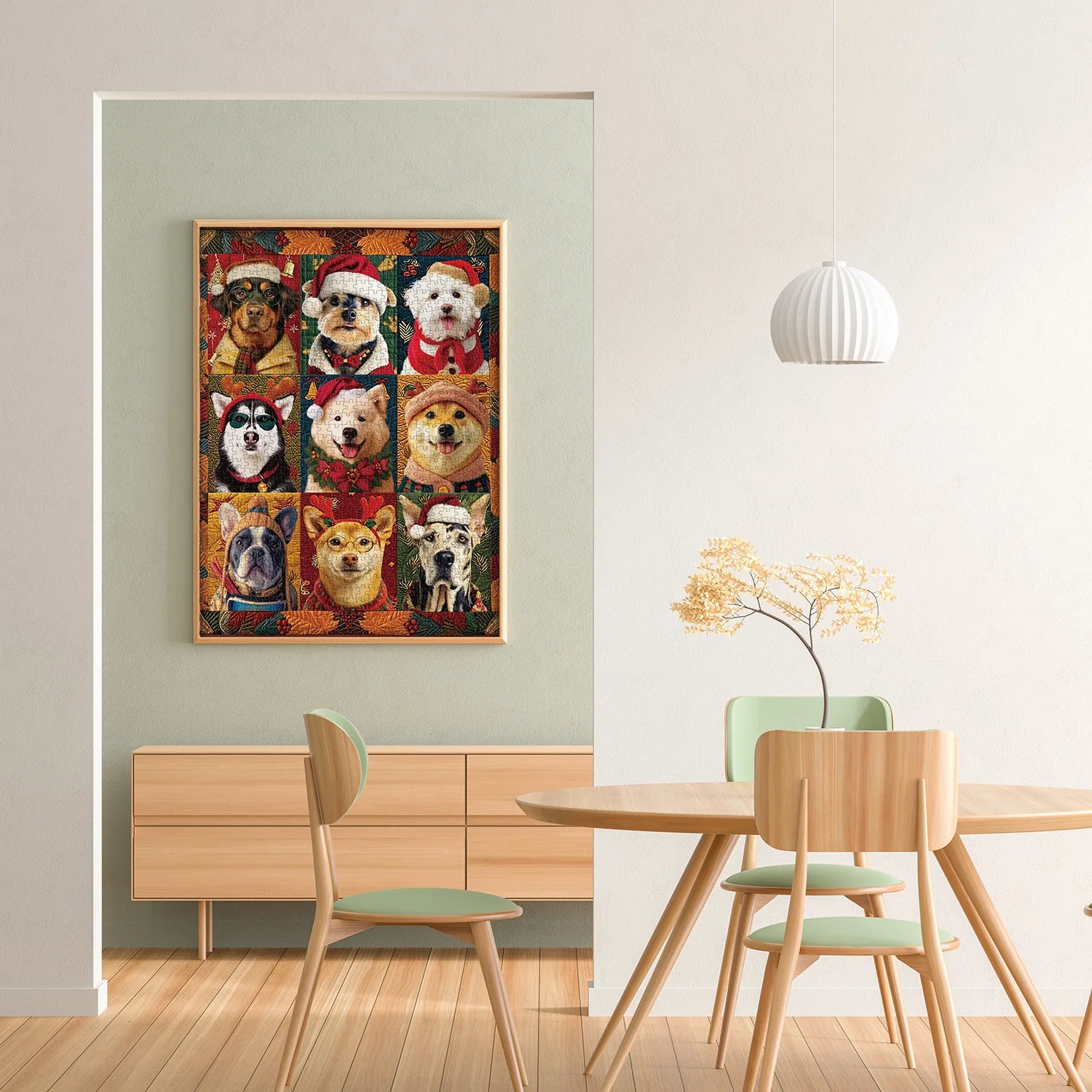Christmas Dogs Jigsaw Puzzle 1000 Pieces