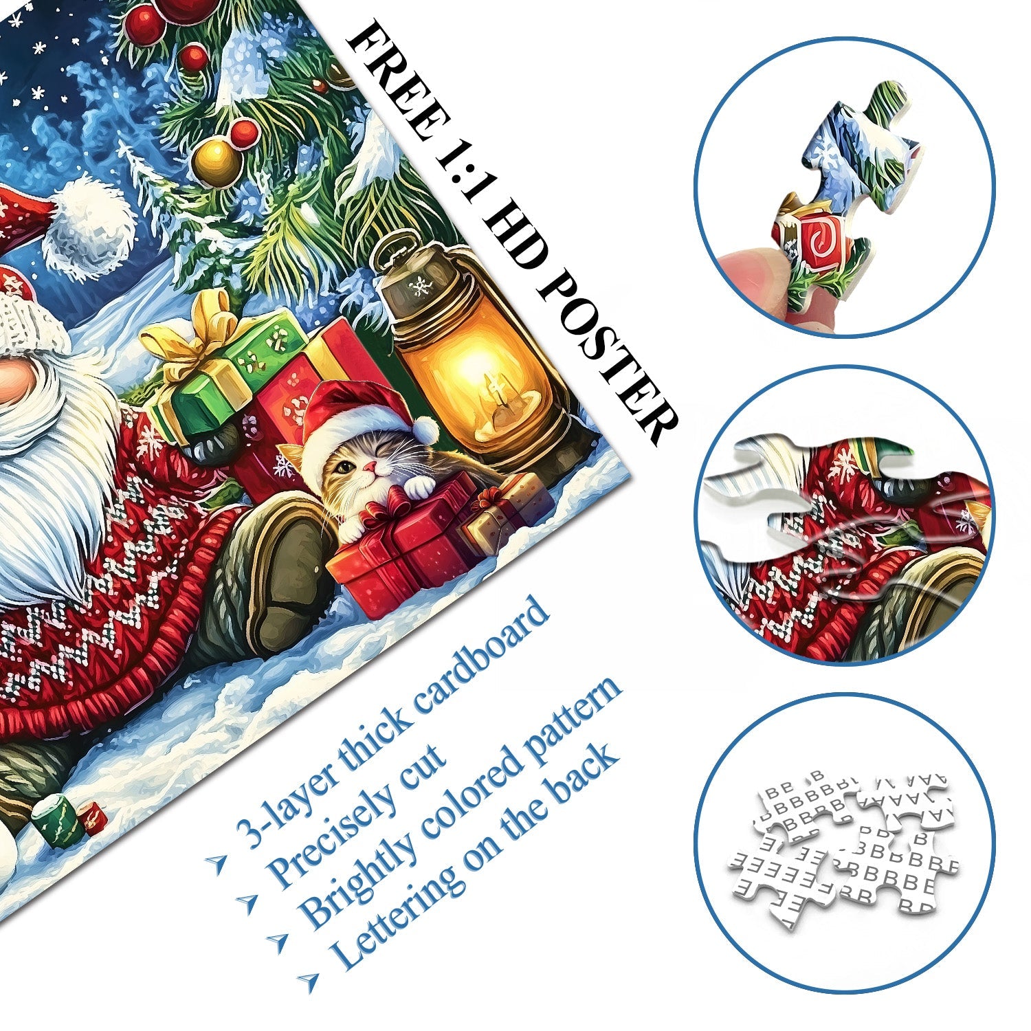 Célébration du Père Noël fantaisiste Puzzle 1000 pièces