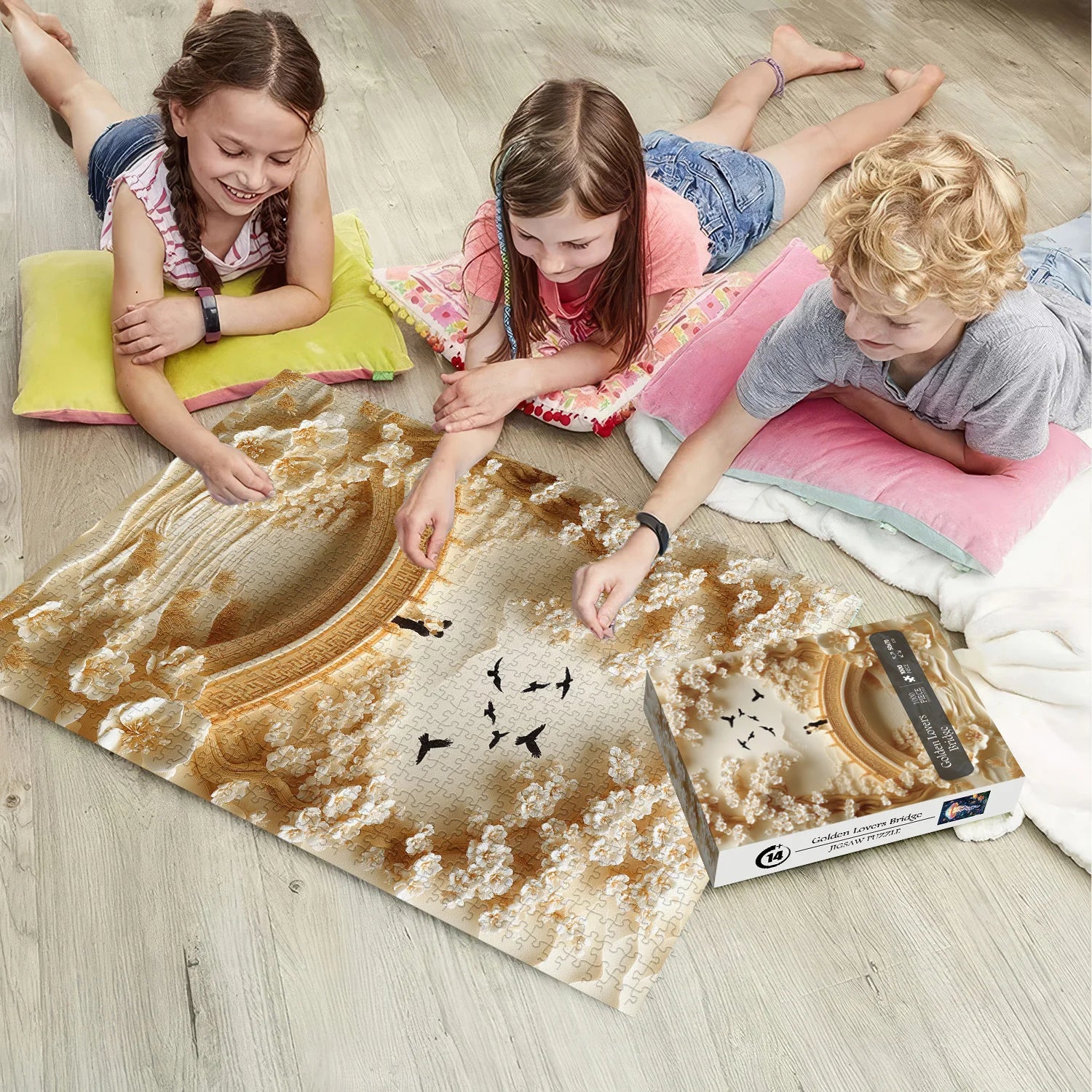 Puzzle del ponte degli amanti d'oro, 1000 pezzi