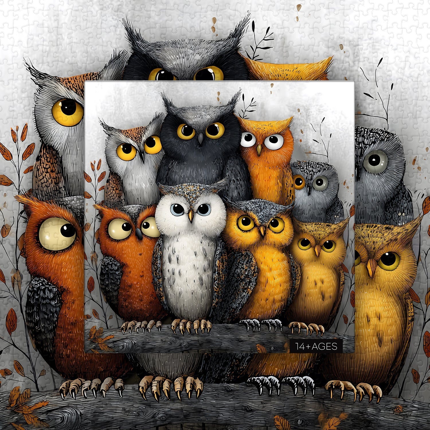 Whimsical Owls Jigsaw Puzzle 1000 Pieces