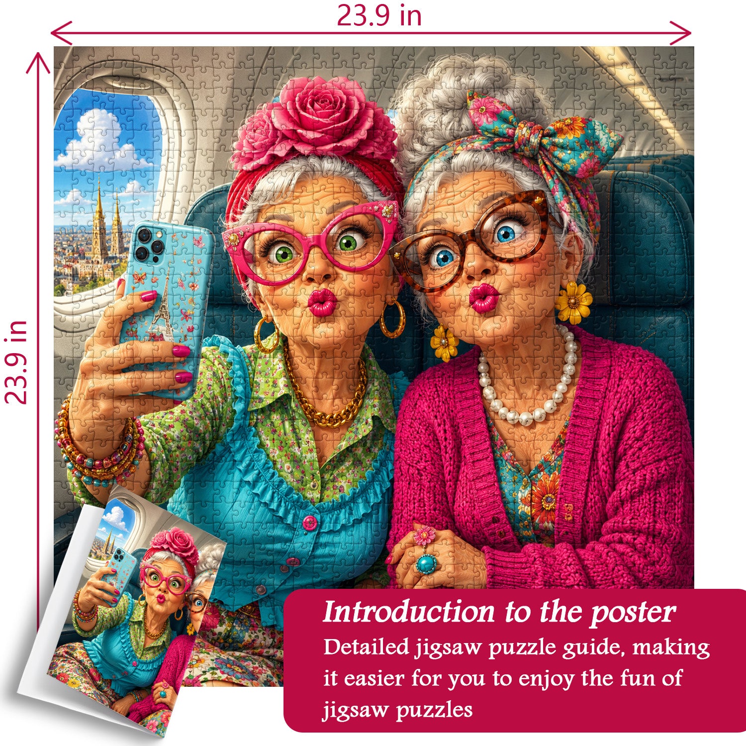 Happy Trip Selfies Jigsaw Puzzle 1000 Pieces