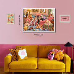 House Full of Puppies Jigsaw Puzzle 1000 Pieces